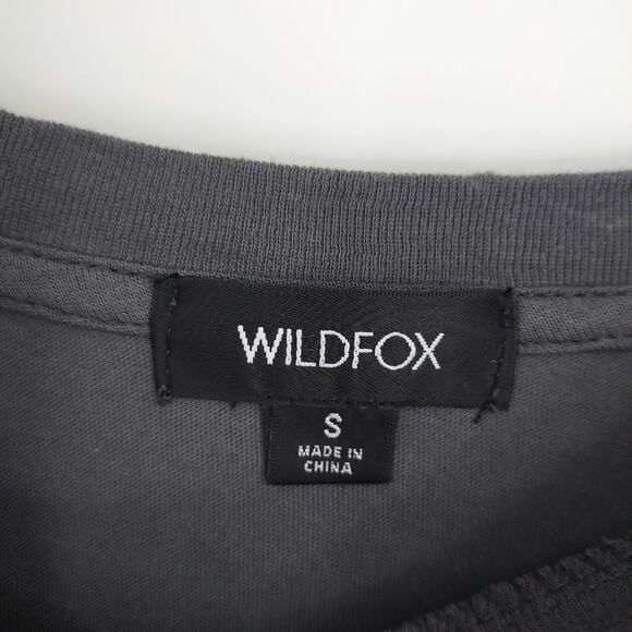 Wildfox NEW Grey Roomate Dog Tee Shirt Size Medium - Picture 5 of 10